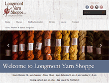 Tablet Screenshot of longmontyarn.com